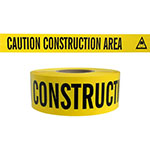 Presco Standard Yellow 3 mil CAUTION CONSTRUCTION AREA Barricade Tape 3" x 1000' - B3103Y2 (Case of 8 Rolls) ES9827