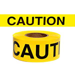 Presco Standard Yellow 3 mil CAUTION Barricade Tape 3" x 300' - B333Y16 (Case of 16 Rolls) ES9834