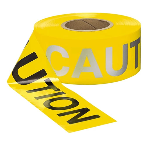  Presco 2 mil Day/Night CAUTION Barricade Tape - RB3102Y16 (Case of 8 Rolls)