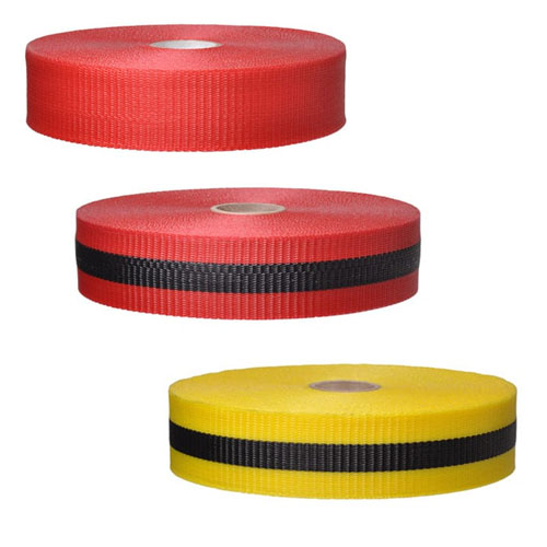  Presco Woven Barricade Tape 2&quot; x 150&#39; - Case of 48 Rolls (3 Colors Available)