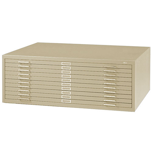 Safco 10 Drawer Steel Flat File for 30 x 42 Documents 4986