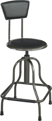 Safco Diesel High Base Stool with Back 6664
