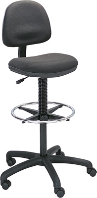 Safco Precision Extended-Height Chair with Footring 3401BL ES3109