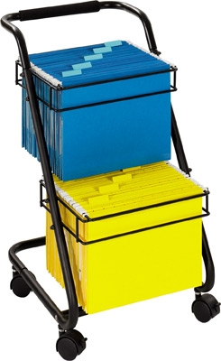 Safco Jazz Two Tier File Cart 5223BL