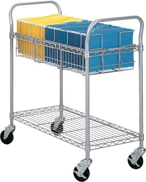 Safco 36 Wire Mail Cart 5236GR