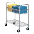 Safco 36" Wire Mail Cart 5236GR (Gray) ES3343