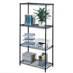 Safco 36" x 18" Industrial Wire Shelving - Black - 5285BL ES3356
