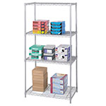 Safco 36" x 24" Industrial Wire Shelving - Metallic Gray - 5288GR ES3363