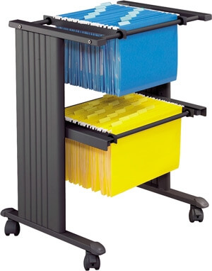 Safco Muv Single Width File Cart 5326BL ES3380