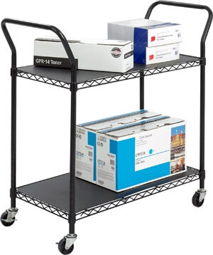 Safco Wire Utility Cart 5337BL