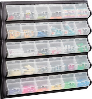 Safco 30 Pocket Panel Bins