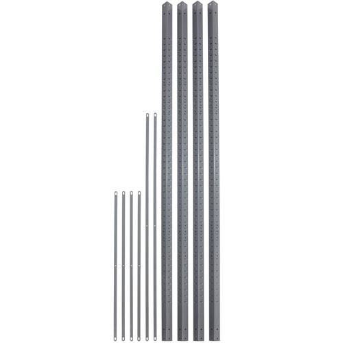 Safco Industrial Steel Shelving Post Kit - 6256