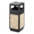 Safco Canmeleon Aggregate Series Receptacle with Side Opening and Urn 9470NC (Black) ES3527