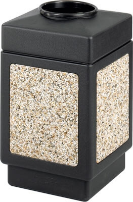 Safco Canmeleon Aggregate Series Receptacle with Top Opening 9471NC