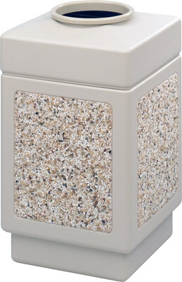 Safco Canmeleon Aggregate Series Receptacle with Top Opening 9471TN