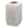 Safco Canmeleon Aggregate Series Receptacle with Top Opening 9471TN (Tan) ES3530