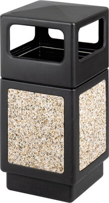 Safco Canmeleon Aggregate Series Receptacle with Side Opening 9472NC