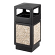 Safco Canmeleon Aggregate Series Receptacle with Side Opening 9472NC (Black) ES3531