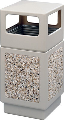 Safco Canmeleon Aggregate Series Receptacle with Side Opening 9472TN