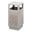 Safco Canmeleon Aggregate Series Receptacle with Side Opening 9472TN (Tan) ES3532