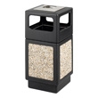 Safco Canmeleon Aggregate Series Receptacle with Side Opening and Urn 9473NC (Black) ES3533