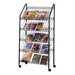 Safco Mobile Literature Rack 4129CH