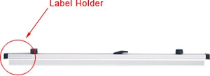 Safco Clear Plastic Hanging Clamp Label Holder 500114