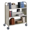 Safco Double Sided 6 Shelf Book Cart 5357SA (Sand) ES4606