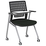 Safco Thesis Stacking and Nesting Training Chair - Flex Back with Tablet - 2 Chairs - KTX3SBBLK ES6676