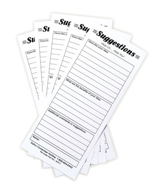 Safco 4231 - Refill Suggestion Cards (Qty. 60)