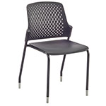 Safco Next Stack Chair - Black - 4287BL (4 Chairs) ET10025