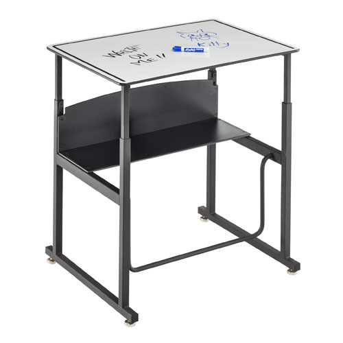  Safco AlphaBetter 28&quot; x 20&quot; Height Adjustable Desk with Dry Erase Top - 1203DE