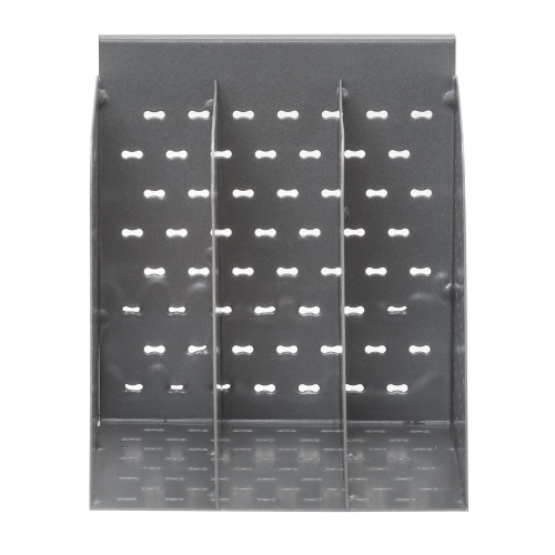 Photograph of the Safco EVEN, File Folder or Paper Holder, Silver - LDFH1SLV accessorizes your EVEN™ Workstations with this Folder/Paper Sorter Tray.