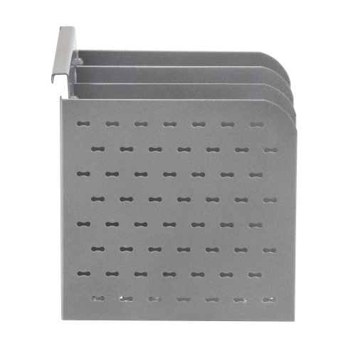 Photograph of the Safco EVEN, File Folder or Paper Holder, Silver - LDFH1SLV accessorizes your EVEN™ Workstations with this Folder/Paper Sorter Tray.