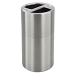 Safco Dual Recycling Receptacle, Stainless Steel - 9931SS ET11827