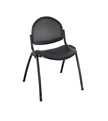 Stacking Chairs on Safco Echo Stack Chair  Qty 2  4186bl  Black