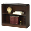 Safco 2-Shelf Radius-Edge Veneer Bookcase 1521WL (Walnut) ES3246