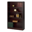 Safco 5-Shelf Radius-Edge Veneer Bookcase 1524MH (Mahogany) ES3253