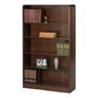 Safco 5-Shelf Radius-Edge Veneer Bookcase 1524WL ES3255