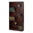 Safco 6-Shelf Radius-Edge Veneer Bookcase 1525MH ES3256