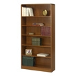 Safco 6-Shelf Radius-Edge Veneer Bookcase 1525MO ES3257