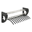 Safco Mode 36" Wood Wall Coat Rack With Hangers 4212BL (Black) ES3304
