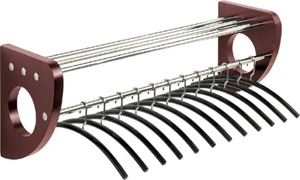 "Safco Mode 36"" Wood Wall Coat Rack With Hangers 4212MH" ES3305