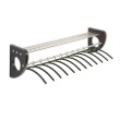 Safco Mode 48" Wood Wall Coat Rack With Hangers 4213BL (Black) ES3306