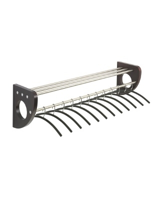 "Safco Mode 48"" Wood Wall Coat Rack With Hangers 4213MH" ES3307