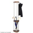Safco Mode Wood Costumer With Umbrella Rack 4214CY (Cherry) ES3309