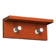 Safco Contempo Wood Wall Rack, 2 Hook 4220CY (Cherry) ES3312