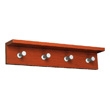 Safco Contempo Wood Wall Rack, 4 Hook 4221CY (Cherry) ES3313