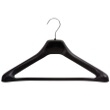 Safco One Piece Hangers (3 Cartons of 8 Each) 4248BL (Black) ES3320