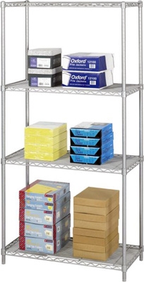 Safco Industrial Wire Shelving, 36" x 18" 5285GR ES3357